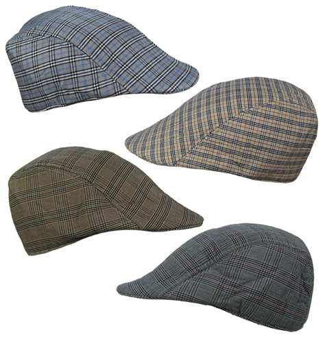 Wholesale Unisex Tartan Checkered Flat Caps | Wholesaler Sun Hats ...