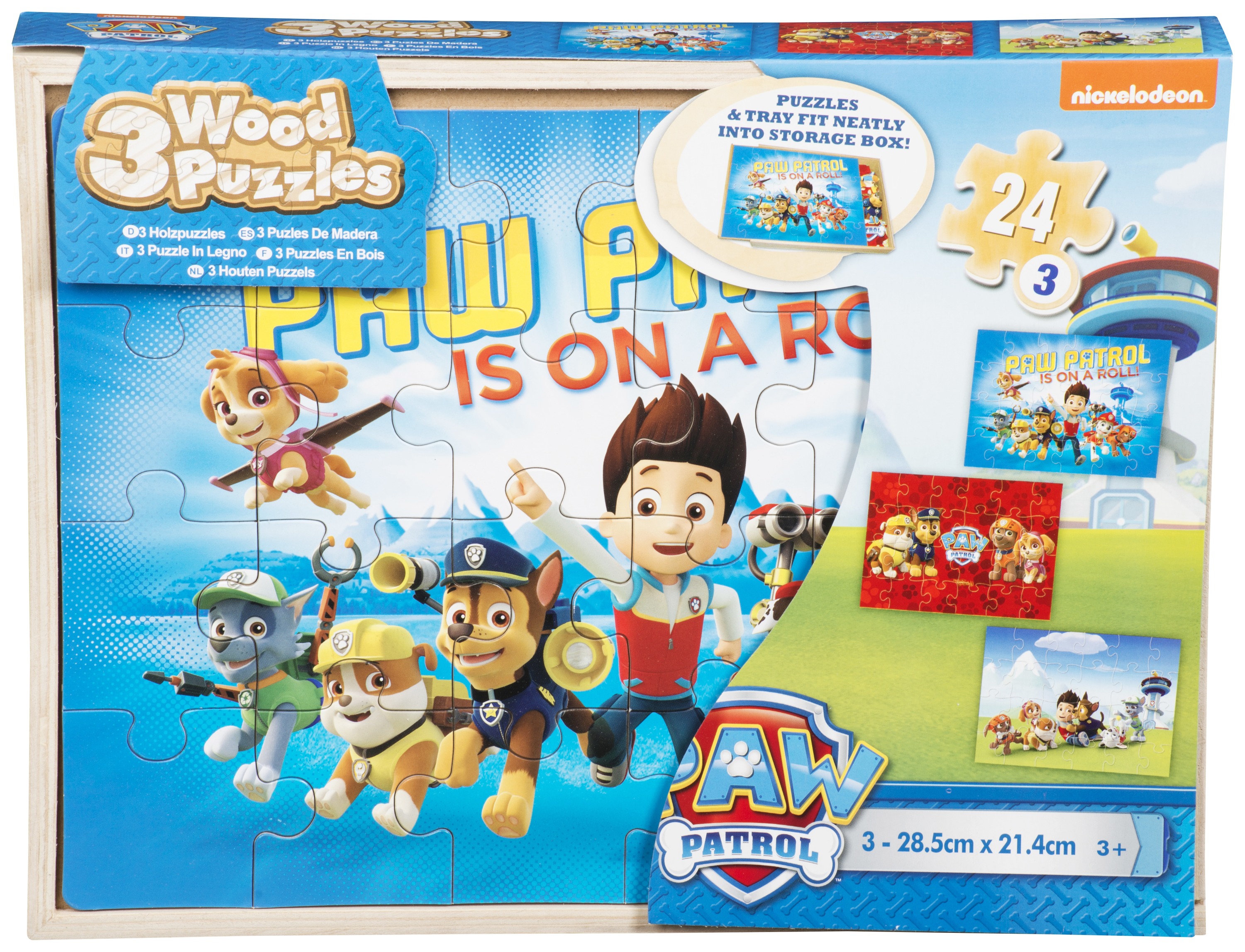 Wholesale Bulk Nick Jr. Paw Patrol 3 x 24 Piece Wood Puzzle Set ...