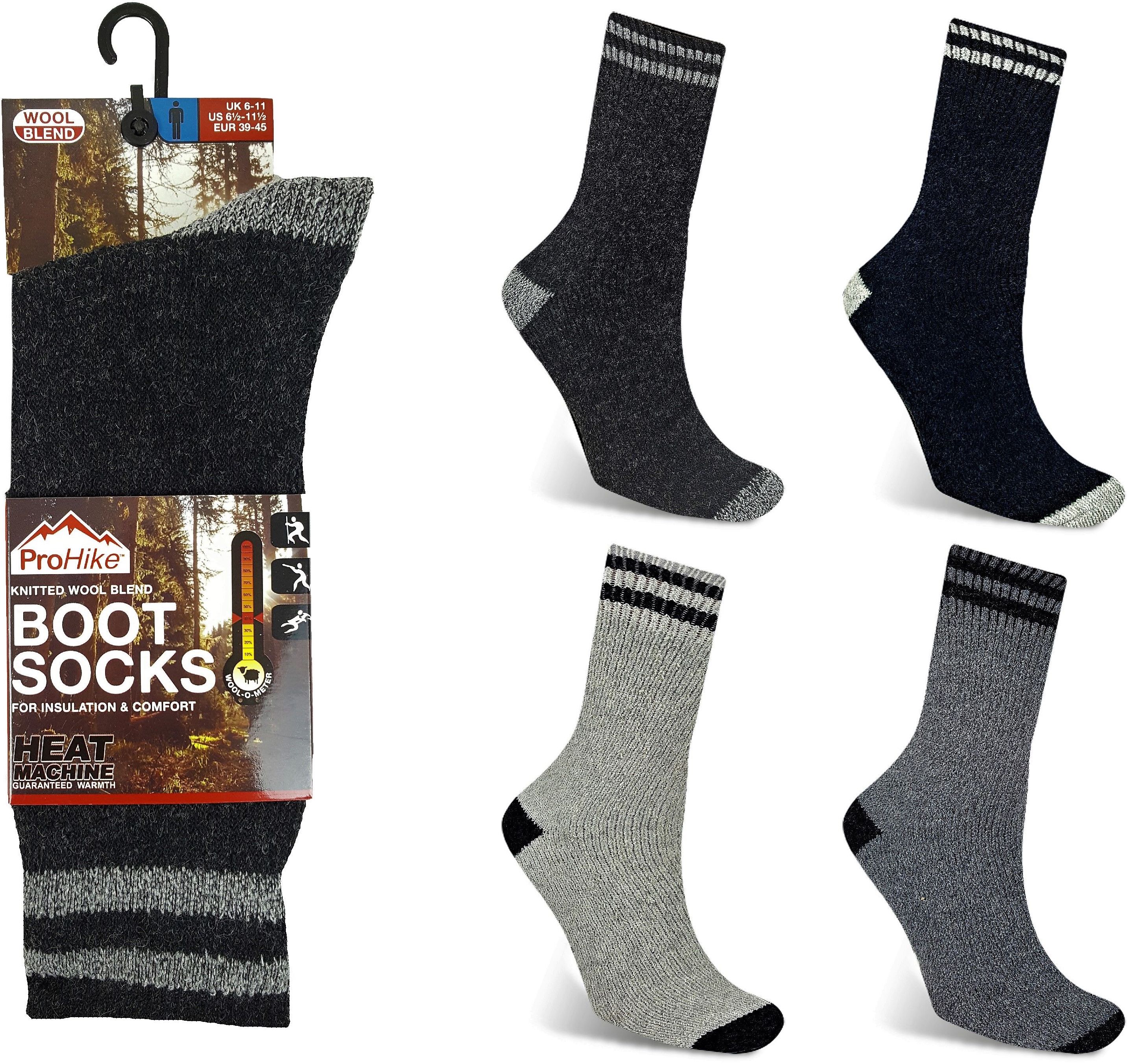 Wholesale Mens Chunky Wool Boot Hiking Socks Wholesaler Hike Socks