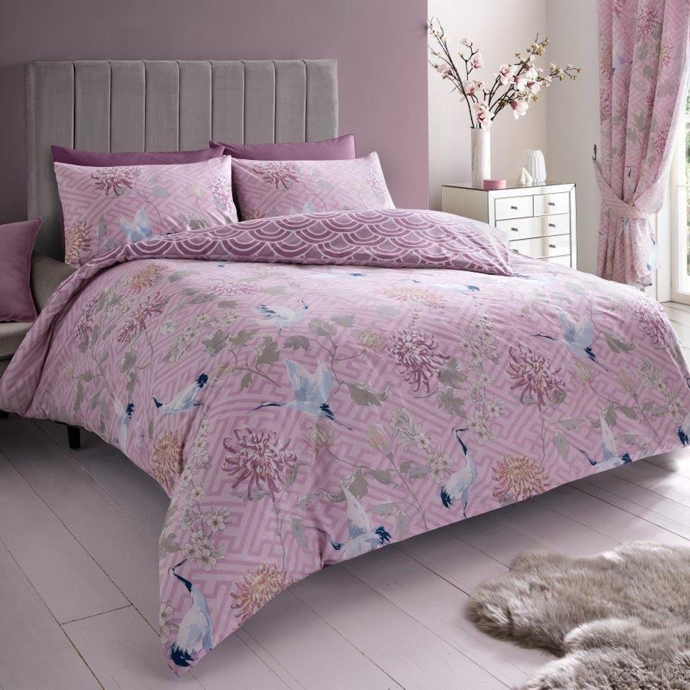 Wholesale Jasmine Pink Mauve King Duvet Cover Set Gaveno Cavailia