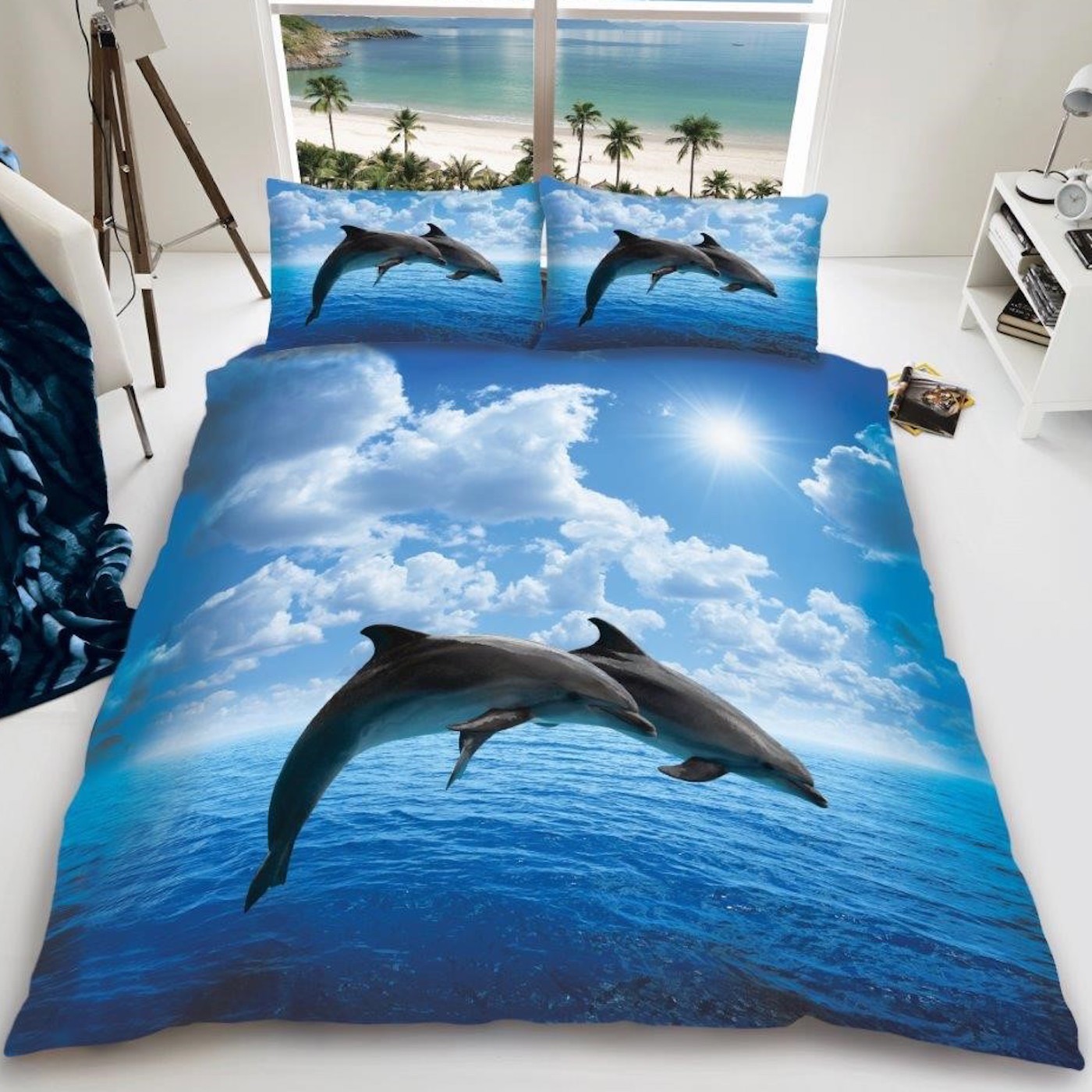 Wholesale 3D Dolphin Double Duvet Cover | Gaveno Cavailia Bedding ...