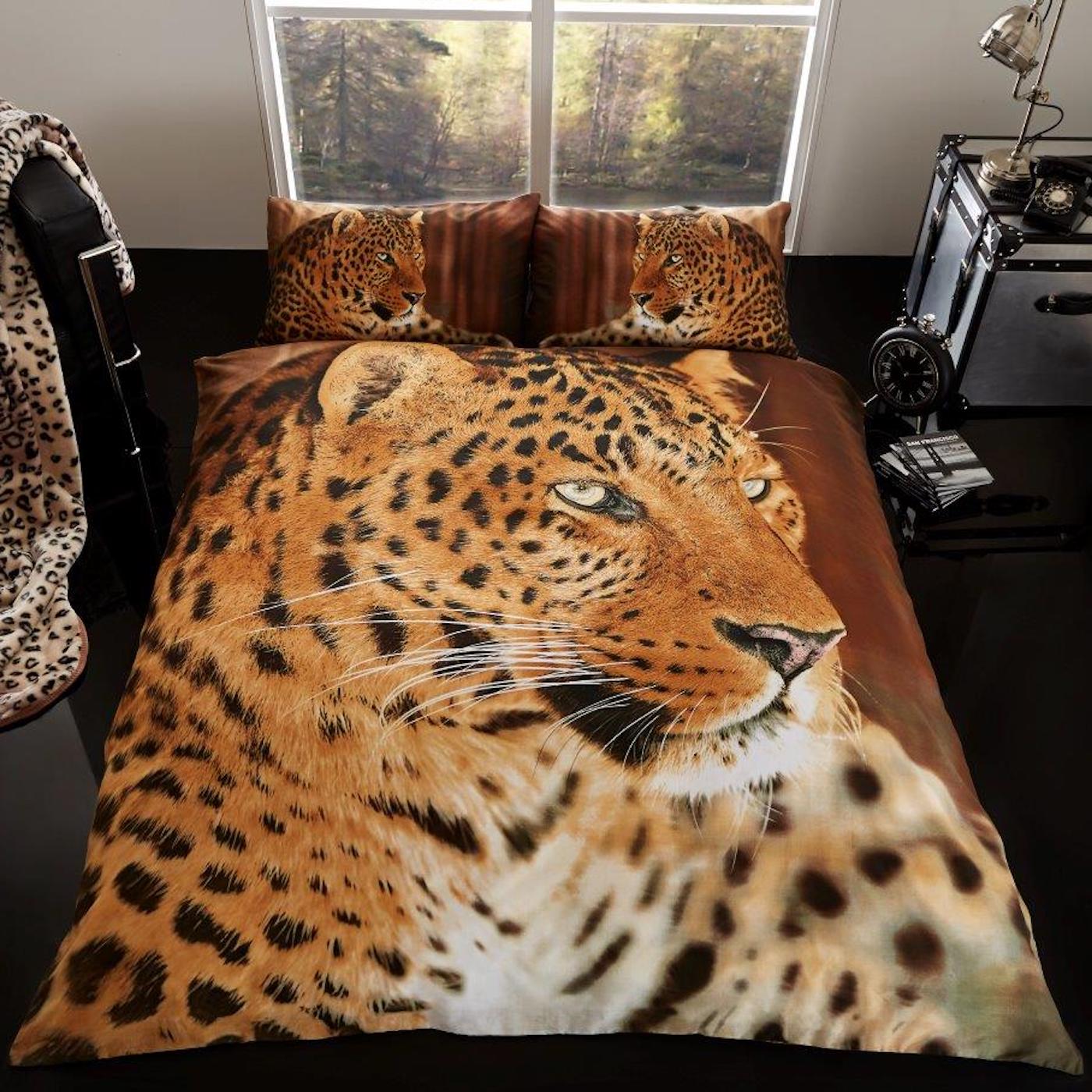 Wholesale 3D Leopard Single Duvet Cover | Gaveno Cavailia Bedding | Cut ...