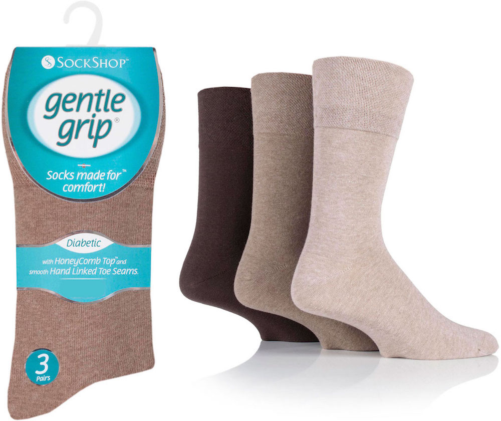 Wholesale SOMRD93J3 Mens Big Foot GentleGrip Diabetic Socks | Non ...