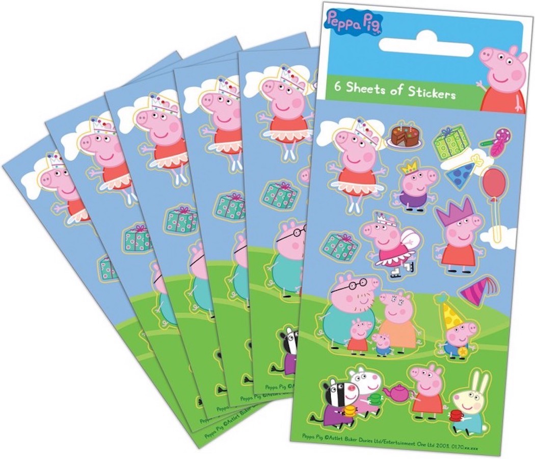 Wholesale 5036554513609 Peppa Pig Party Sticker Pack 