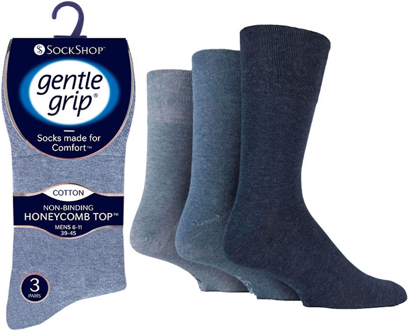 Wholesale SOMRG53H3BLU Mens Non Binding Loose Top Socks | 5019041079314 ...