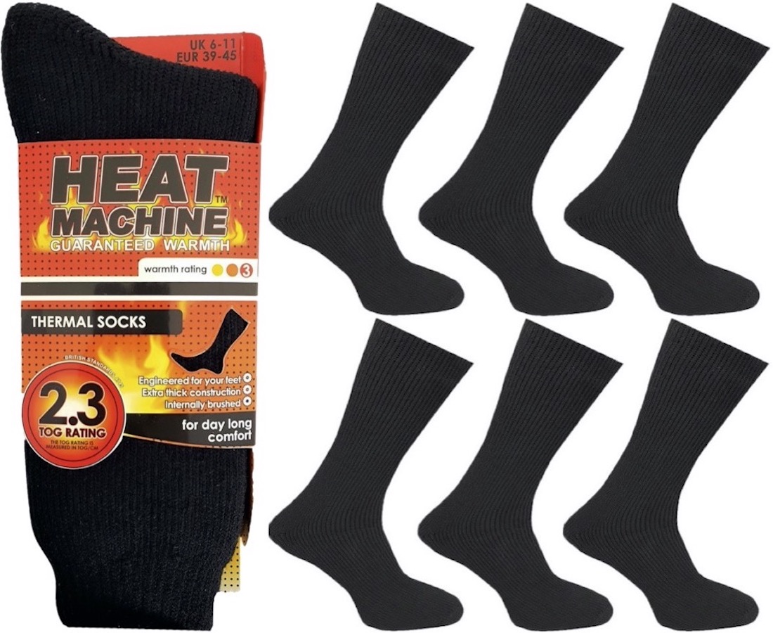 Wholesale 1289 Mens 2.3 Tog Brushed Insulated Thermal Socks ...